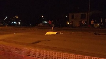 El cuerpo del empleado de