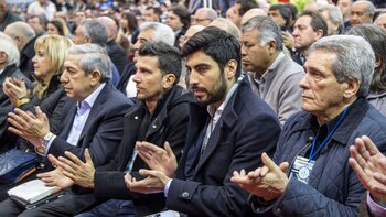 Facundo Moyano, entre los presentes