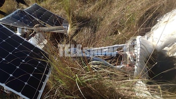 Un globo de Google cayó