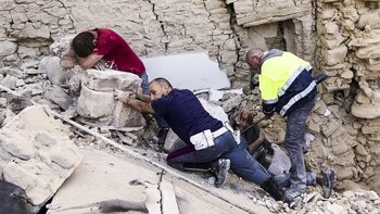 Imagen del terremoto ocurrido el