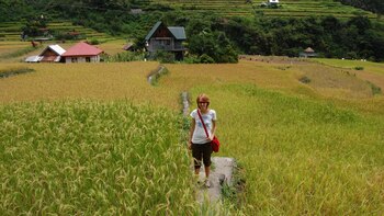 Durante su viaje a Filipinas
