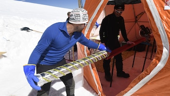 Las muestras de hielo son