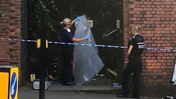 La Policía busca rastros en el lugar donde supuestamente habían secuestrado al niño. Allí estaba la bicicleta