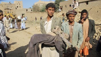 Los bombardeos destruyeron dos viviendas