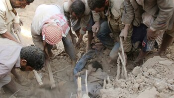 Víctimas de los bombardeos en