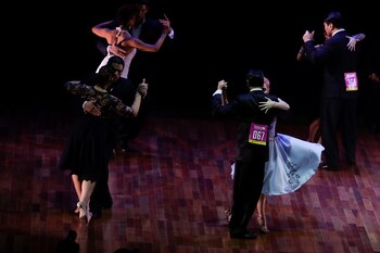 Más de 1000 parejas participaron del certamen llegadas desde diferentes lugares del mundo con la meta de alcanzar esta final (AP)