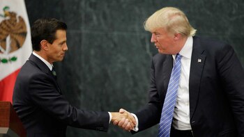 Enrique Peña Nieto y Donald Trump,