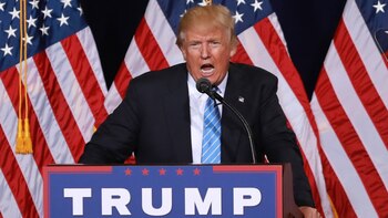 Donald Trump habló de su política