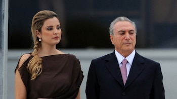 Marcela Temer junto a Michel