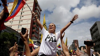 Lilian Tintori en la Toma