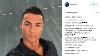Cristiano Ronaldo publicó la foto