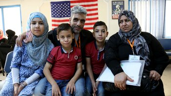Refugiados sirios en EEUU (AP)