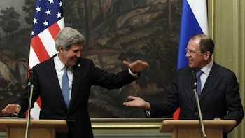 John Kerry y Sergei Lavrov (Reuters)