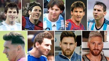 Los cambios en la cabeza del astro, desde 2005 hasta la actualidad con su look platinado y barba rojiza