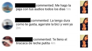 Algunos mensajes de sus seguidores.