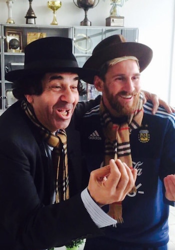 “Minguito” con Lionel Messi (Crédito: @marcelosottile)