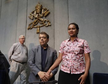 Marcilio Andrino y su esposa