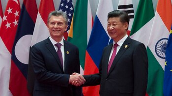 Macri junto a su par