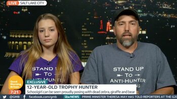 Aryanna Gourdin y su padre,