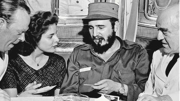 Marita Lorenz con Fidel Castro,