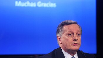 Juan Jose Aranguren en conferencia de prensa (DyN)