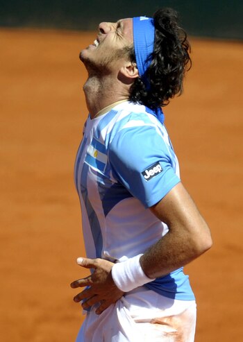 Juan Mónaco estuvo ante Italia (Télam)