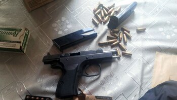 Secuestraron un arma 9 mm
