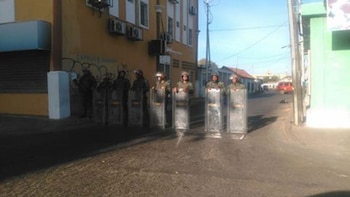 La sede del CNE en Coro está fuertemente custodiada