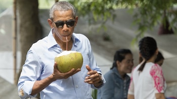 Barack Obama, en su gira por Laos (AFP)