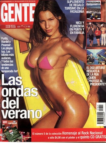 La primera tapa que Pampita