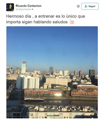 El mensaje publicado en la