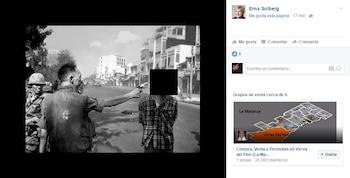 La foto de Eddie Adams, en 1968 muestra la ejecución de un prisionero del Viet Cong., Solberg la censuró