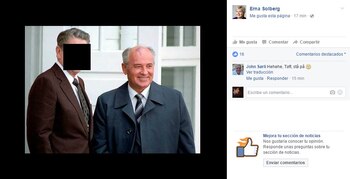 Ronald Reagan y Mikhail Gorvachov