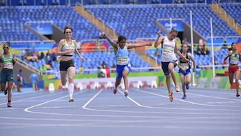 Yanina Andrea Martínez ganó la medalla de oro en los 100 metros (@ParaDeportesOK)