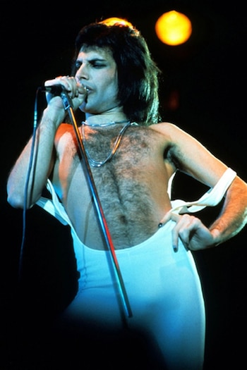 Freddy Mercury, a mediados de los años 70