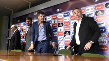 Tinelli y Segura durante las