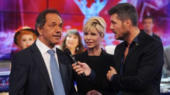 Scioli en el “Bailando” durante