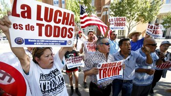 Las declaraciones racistas sobre los mexicanos y sus posturas sobre la inmigración generaron un fuerte rechazo a Trump en la comunidad latina