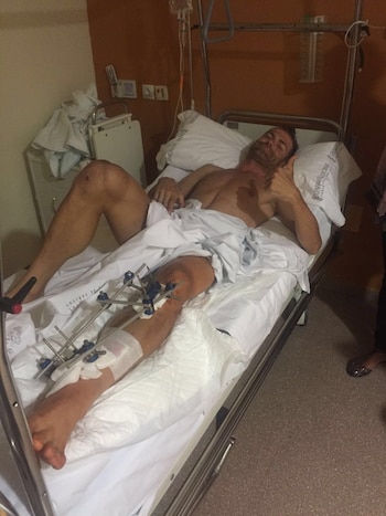 El ciclista publicó las imágenes