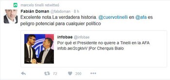 El retuit de Marcelo Tinelli