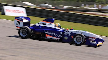 El auto de Nicolás Dapero en la fórmula Pro Mazda