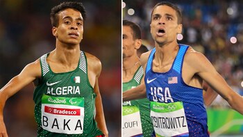 Abdellati Baka y Matthew Centrowitz,