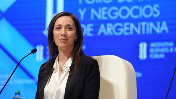 La gobernadora bonaerense María Eugenia