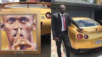 Usain Bolt junto a sus