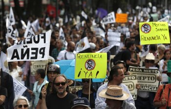 Los manifestantes piden la renuncia