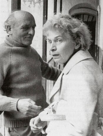 Su mujer, Regina Wilhems, llegó