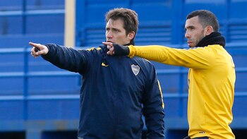 El cuerpo técnico de Boca