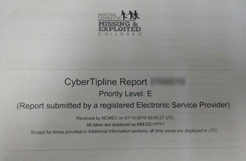 Carátula de una denuncia de