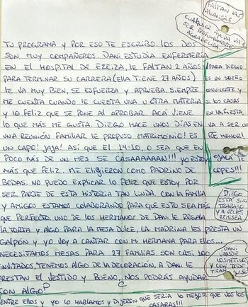 Segunda hoja de la carta