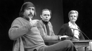 En una foto de 1977,.